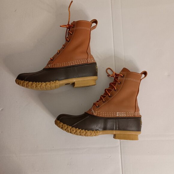 L.L. Bean Women’s Bean Boots Brown Bottom Waterproof Duck Boots Size 6M - Picture 5 of 16